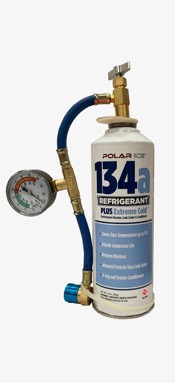 525 FJC Polar Ice Refrigerant Plus with Hose & Gauge 19 oz