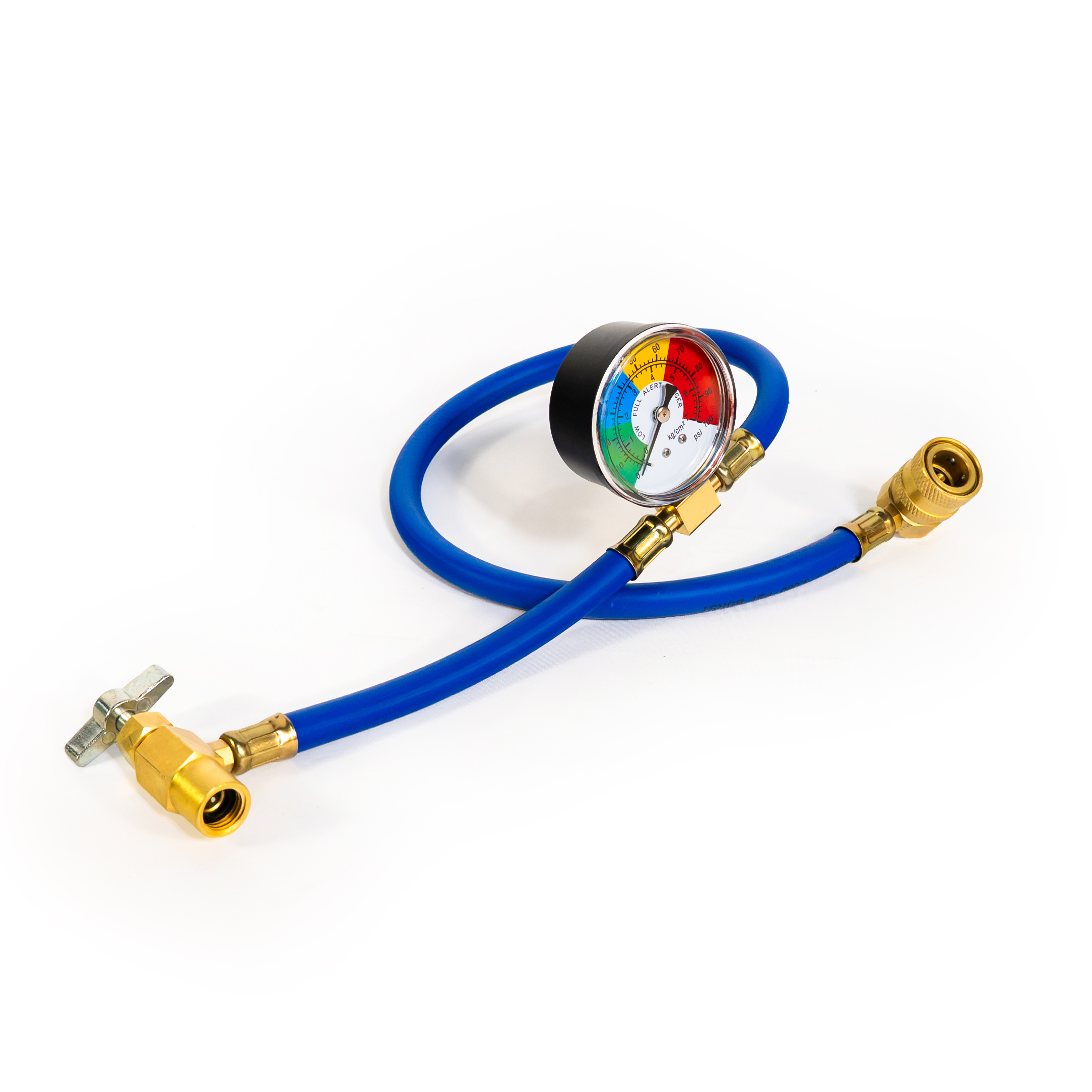 6037 R-134a U-Charge Hose and Gauge for Self-sealing Valve Cans