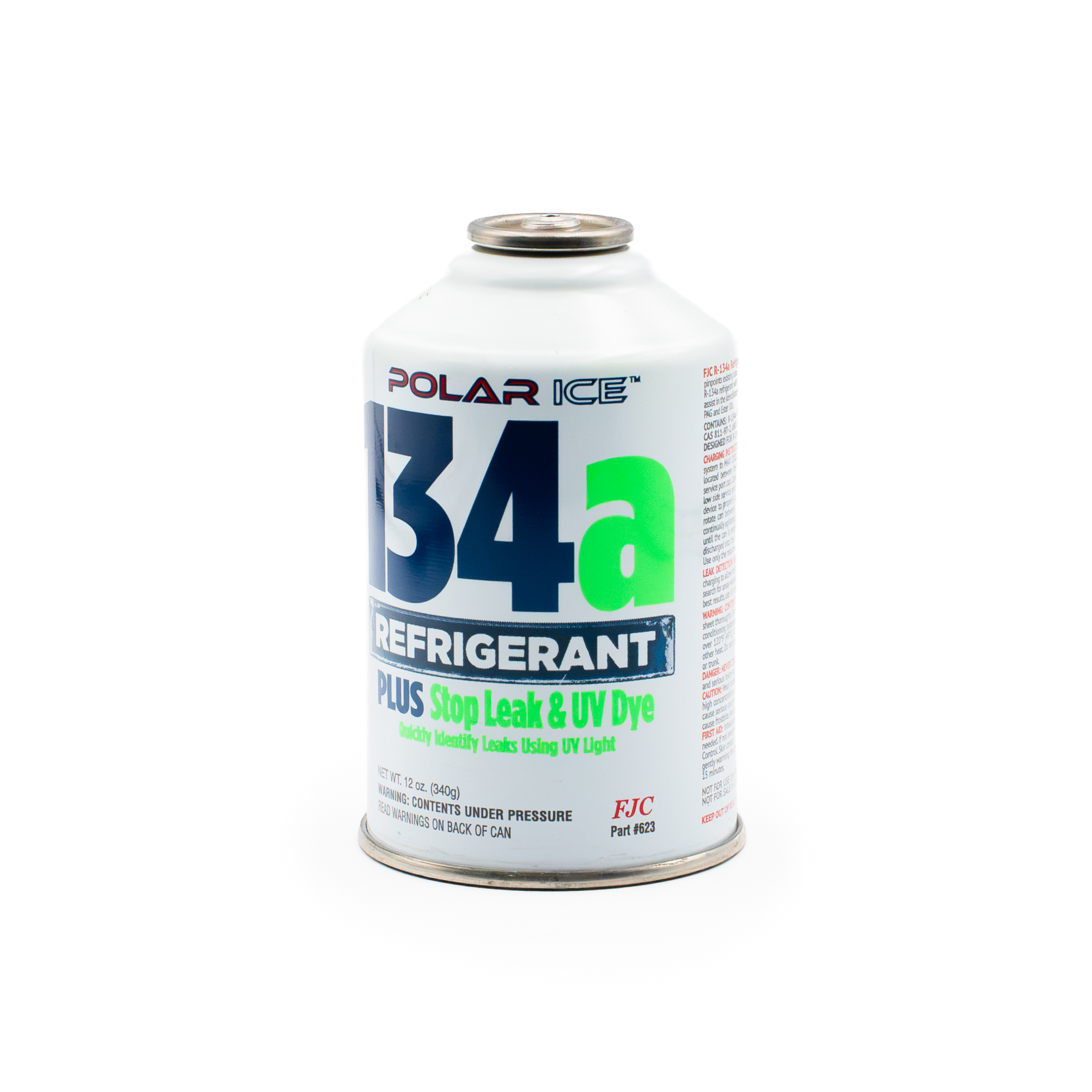 623 134a PLUS Leak Stop & UV Dye – 12 oz – FJC