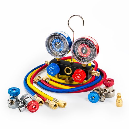 6855 R-1234yf/R-134a Dual Aluminum Manifold Gauge Set