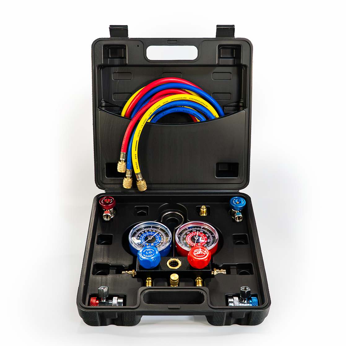 6855 R-1234yf/R-134a Dual Aluminum Manifold Gauge Set - Image 7