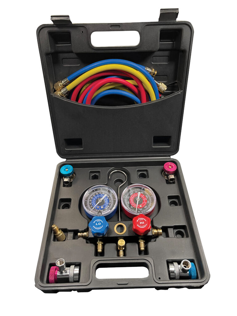 6855 R1234yf/R134a Dual Aluminum Manifold Gauge Set FJC