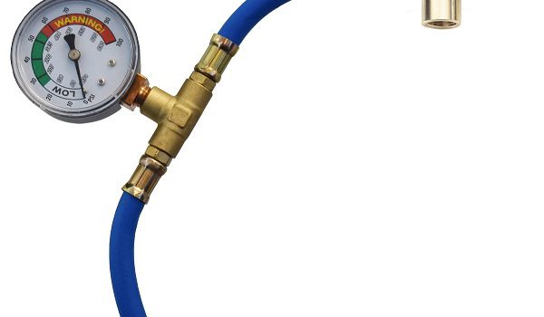 6037 R-134a U-Charge Hose and Gauge for Self-sealing Valve Cans