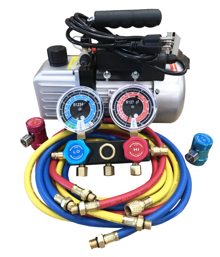 9281yf Vacuum Pump and Gauge Set for R1234yf FJC