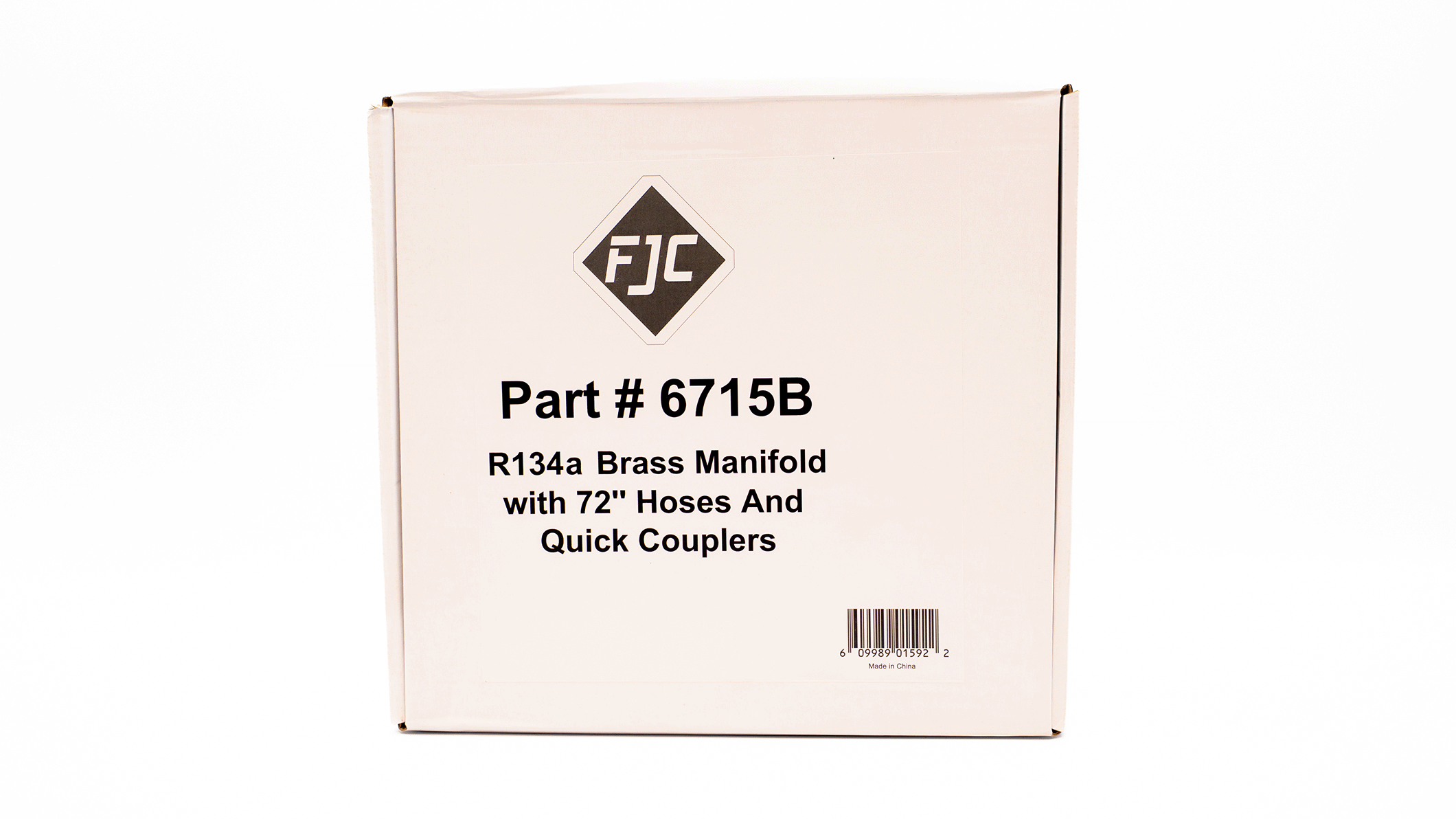 6715B R-134a Brass Manifold with 72 Hoses Quick Couplers White Box - Image 2