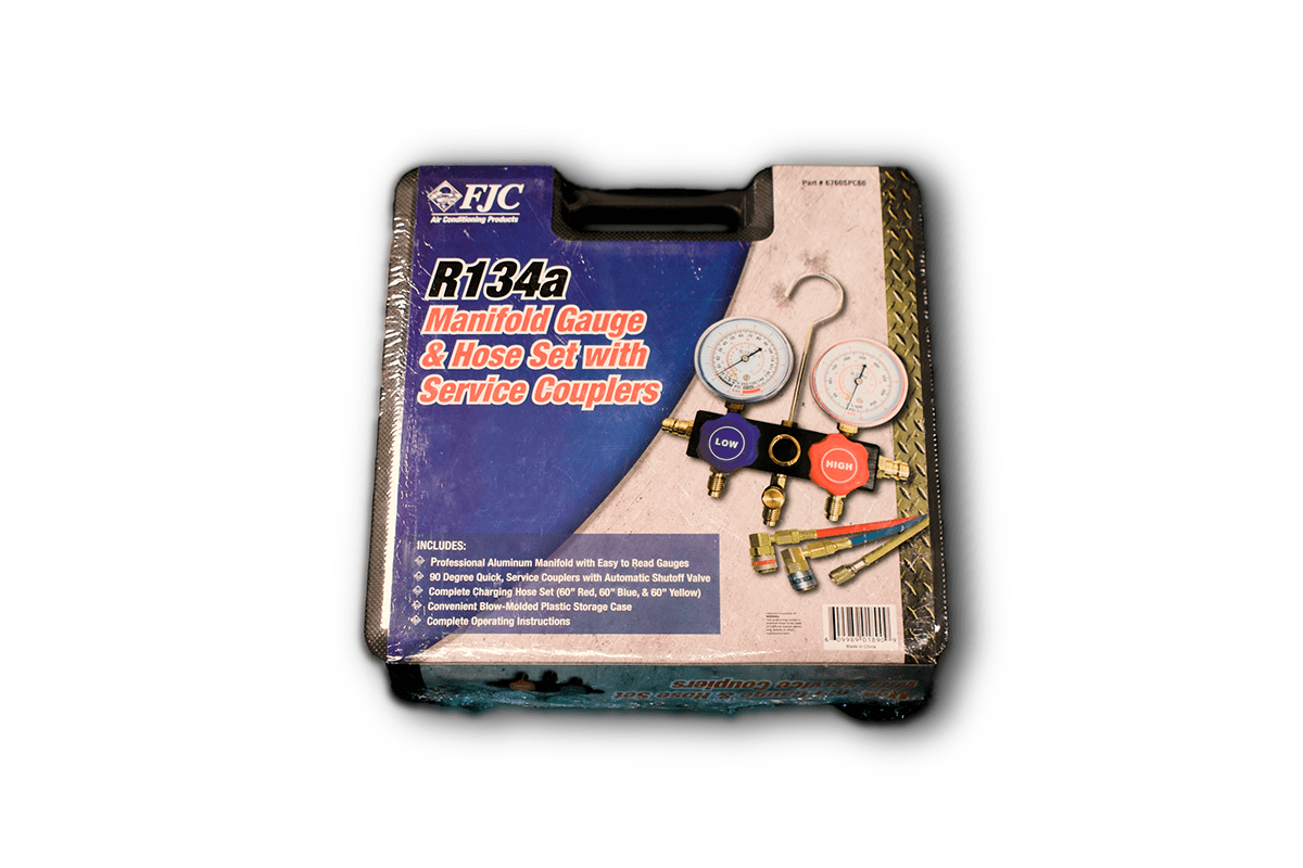 6760SPC60 R-134a Aluminum Manifold Gauge Set in 60″ Case – FJC
