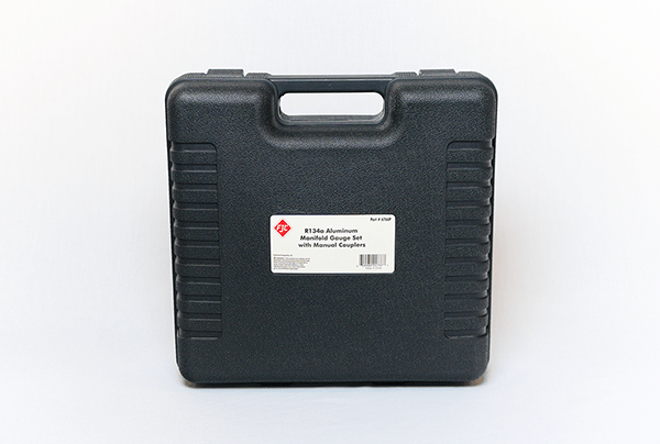 6766P R-134a Aluminum Manifold with 72" Hoses and Manual Couplers Plastic Case - Image 5