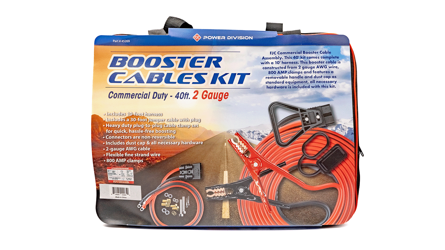 45269 Booster Cable Kit 2 GA 40 ft B25 Insulated Clamps - Image 5
